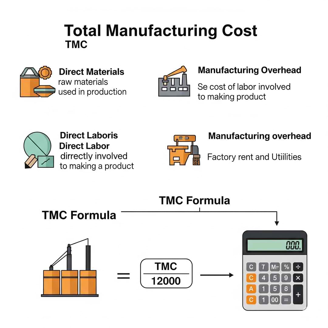 Total Manufacturing Cost Infographic